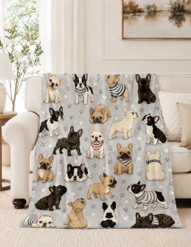 French Bulldog Gifts for Women Bulldog Owners Frenchie Dog Blanket 60*50 | Birthday Christmas Thanksgiving Bulldog Gifts for Frenchie Lovers French Bulldog Lovers French Bulldog Blanket - color: Bulldog