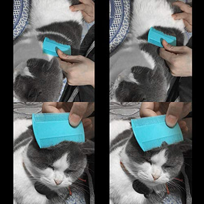 Flea Comb for Cats & Dogs, 4 Pcs Double Sided Lice Comb