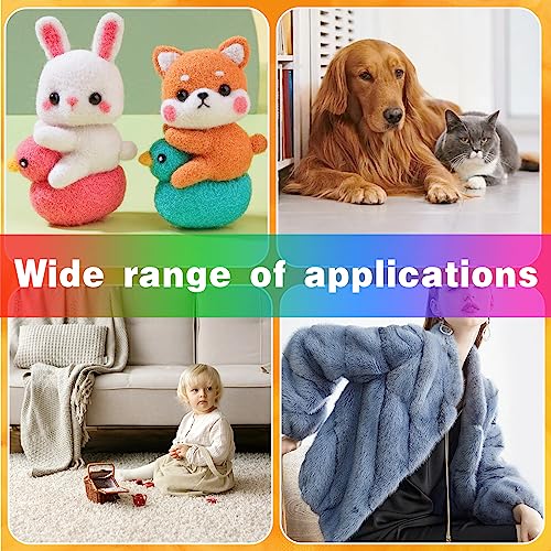 kdafio 2 Pcs Wooden Wool Carders Hand Carders for Wool Needle Felting - color: Color 1,17Pcs