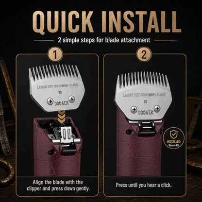 Dog Grooming Blade,Compatible with Andis Super Blending,Oster A5,Wahl KM10 - color: Silver, size: Super Blockings blade