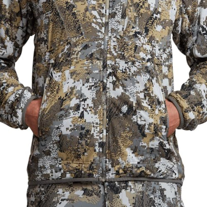 SITKA Ambient 100 Hooded Jacket - Insulated Breathable Waterproof Hunting Fishing Mens Jacket - color: Optifade Elevated Ii, size: Medium