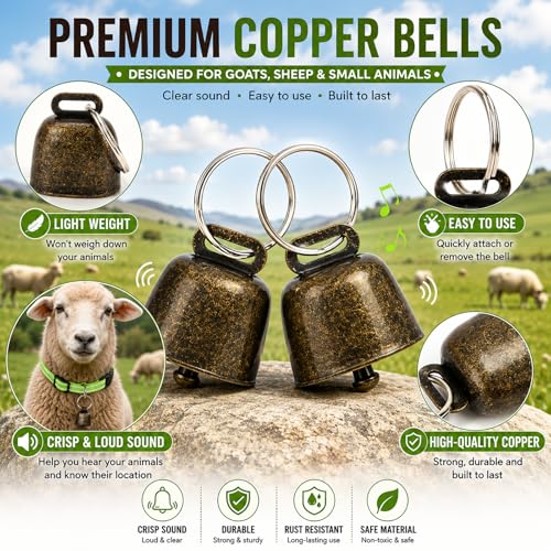 5 Pack Reflective Goat Collars with Bells,Anti-Lost Pet Collar - color: Reflective Black+Grey+Green