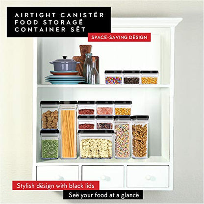 DWËLLZA KITCHEN Set of 6 Mini Airtight Food Storage Containers with Lids - Clear Plastic Small Pantry Containers for Spices, Candy, Nuts, Coffee or Tea, BPA-Free, Keeps Food Fresh & Dry - color: 05 - 0.3 liter (Set of 6)