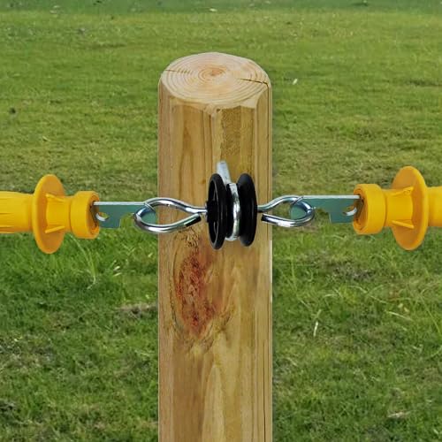 QMARK 10 Pack Electric Fence Wood Post Anchors