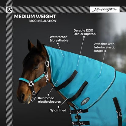 Kensington All Around Signature Weight Neck Warmer 180G (Medium, Deluxe Black)