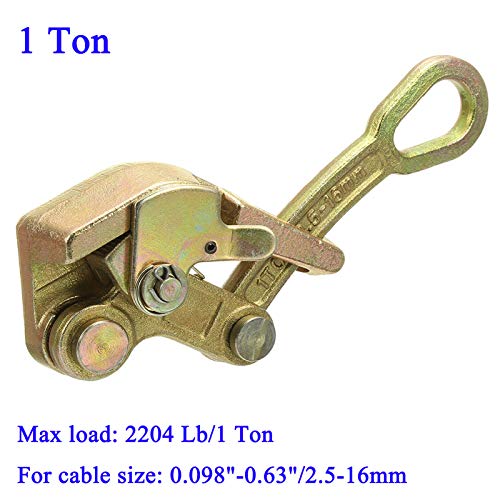 Wogoboo Cable Grip Wire Gripper Steel Cable Puller Tool - size: 1T