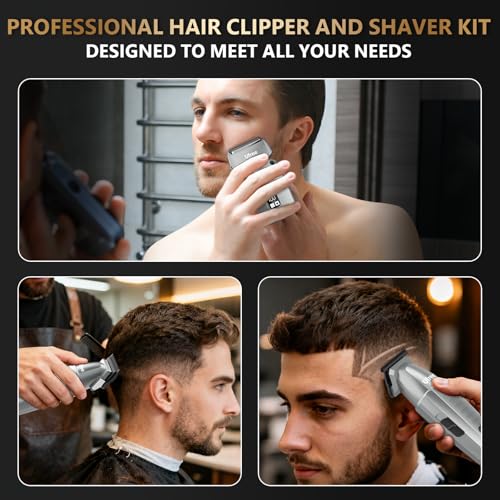 Ufree Hair Clippers and Trimmers Set for Men, Electric Razor Foil Shaver - size: 25 Piece Set