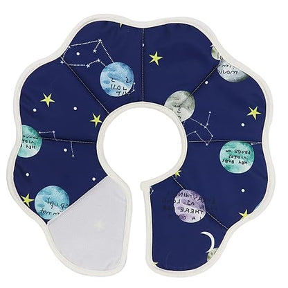 Soft Cat Recovery Cone, Durable Dog Collar After Surgery, Waterproof Pet Elizabethan Collar Protective Wound Healing for Cats and Puppies (Medium/Constellation Pattern)
