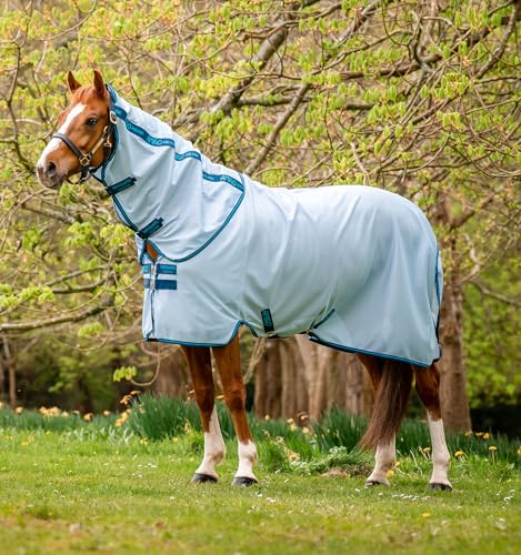 Horseware® Amigo® Bug Rug Fly Sheet 0g - Azure Blue/Navy & Electric Blue, 72 inches - color: Azure Blue/Navy & Electric Blue, size: 72 inches