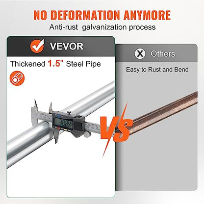 VEVOR Cargo Bar, Cargo Bar Adjustable from 89" to 104", Heavy-Duty Steel Cargo Stabilizer Bar with 309 lbs Capacity, Truck Bed Load Bar for Truck Bed, Trailer, Semi Trailer (4 pcs) - size: 89"-104", style: 4 PACKS