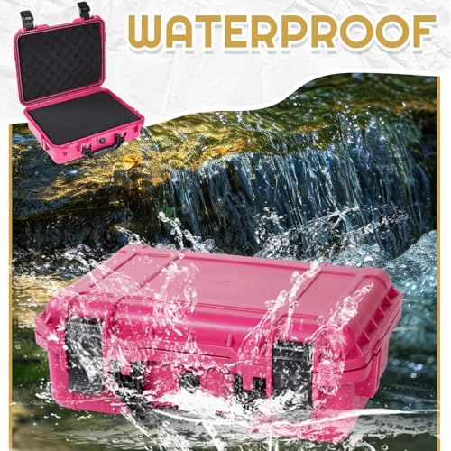 Relaxweex 16.3 x 6.5 x 3.7 Inch Hard Case, Grid Shell, Rose Red - color: Rose Red, size: 16.3 x 6.5 x 3.7 Inch, style: Grid Shell