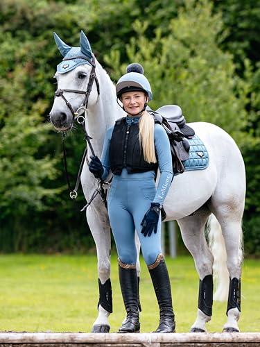 LeMieux Loire Close Contact Saddle Pad - Saddle Pads for Horses - Equestrian Riding Equipment and Accessories - color: Ice Blue