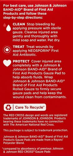 Band-Aid Brand Cushion Care Non-Stick Gauze Pads, Individually-Wrapped, Medium, 3 in x 3 in, 10 ct (Pack of 2) - size: 3x3 Inch 25ct (Pack of 20)