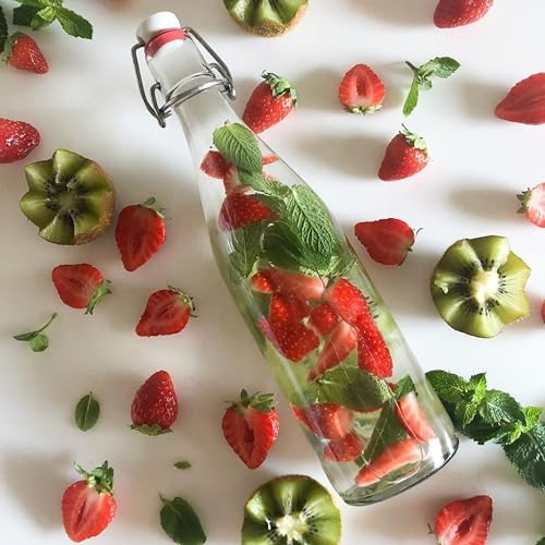 Le Parfait Swing Top Bottle 500ml (16oz), Airtight Lid, Pack of 3 - color: 16oz (Set/3)