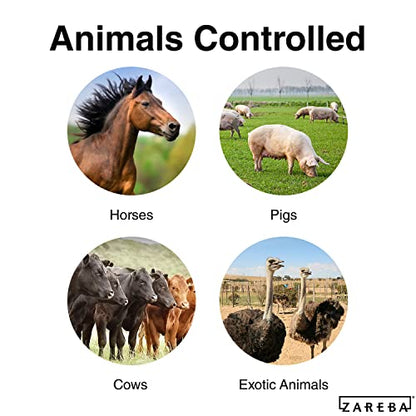 Zareba 25-Mile Battery Operated Low Impedance Electric Fence Charger - for Medium Weed Conditions - Control Horses, Pigs, Cows, Exotics - Keep Wildlife Out - Ideal for Remote Locations - EDC25M-Z - size: Pack of 1