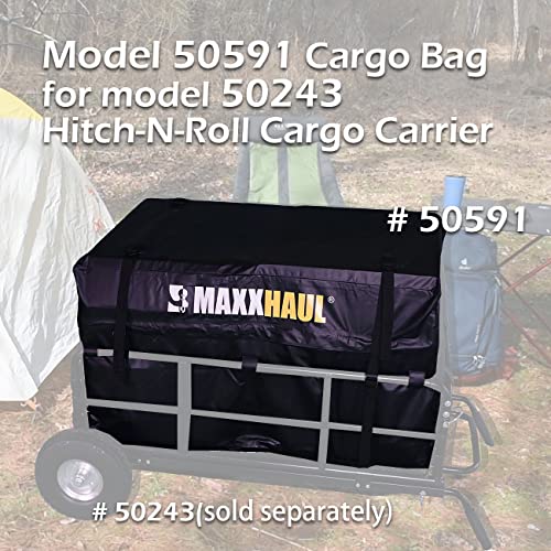 MaxxHaul 50591 Cargo Bag for Model 50243 Hitch-N-Roll Cargo Carrier Black - style: Hitch-n-roll Cargo Bag