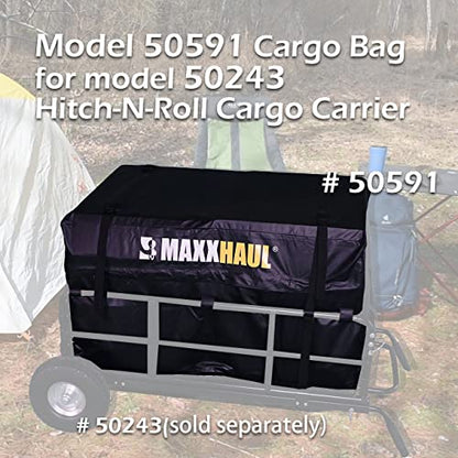 MaxxHaul 50591 Cargo Bag for Model 50243 Hitch-N-Roll Cargo Carrier Black - style: Hitch-n-roll Cargo Bag