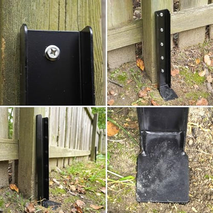 One-Piece Fence Post Repair Kit 2-Pack 32in Manganese Steel - size: 2-Pack