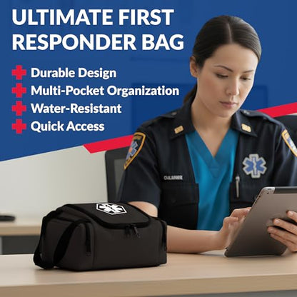 Dixie EMS Dixigear Empty First Responder II Bag 10.5" x 5" x 8" - Tactical Black - color: Tactical Black