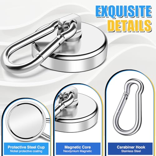 Magnetic Hooks Heavy Duty 150Lbs, 4 Pack Super Strong Magnetic Hooks - style: 150lb-4P