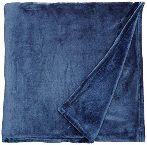 Elegant Comfort Micro-Fleece Ultra Plush Luxury Solid Blanket, Twin/Twin XL, Navy - color: Navy, size: Twin/TwinXL