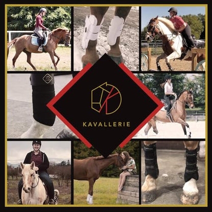 Kavallerie PRO-K Soft No Turn Bell Boots Ultimate Hoof Protection, with Anti-Spin Fastening System, Durable & Prevents Overreaching - color: Black, style: Fetlock Boots (Classic)