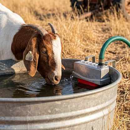 Threlaco 2 Pack Float Valve Automatic Water Level Control for Tank,Aluminum | Auto-fill Trough Float for Livestock Cattle Goat Horse, Stock Tank Pond Reservoir Aquarium, Threaded Connection Waterer