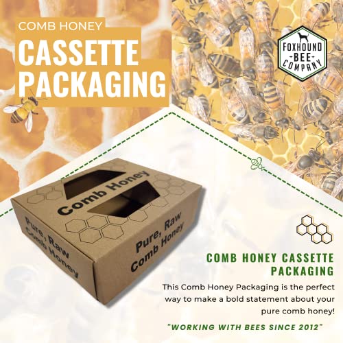 Foxhound Bee Company Comb Honey Cassette Packaging, Medium Frame Packaging - 40 Pack - size: 1 Count (Pack of 40)