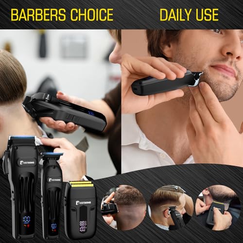 BESTBOMG® Hair Clippers for Men, Clipper, Trimmer & Shaver Set, BS-808A - color: Black