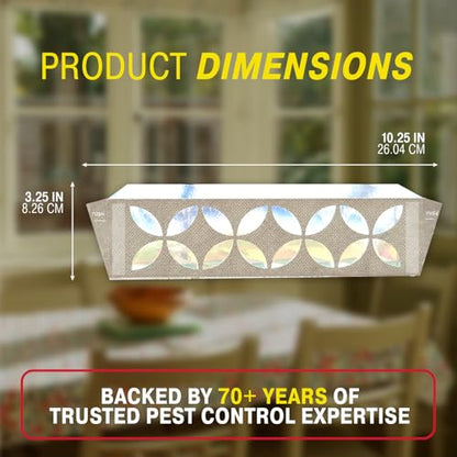 Catchmaster Window Fly Traps Decorative Linen 3 Count + 6 Refills, Gnat and Fruit Fly Strips for Indoor, Disposable Discreet Bug Catcher, Insect Sticky Glue Traps, Adhesive Pest Control for Home - size: 3 Reusable + 6 Refills