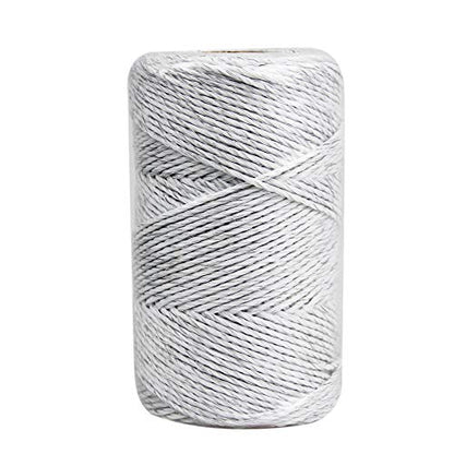 Portable Electric Fence Polywire, 656 Feet 200 Meter, 6 Conductors, White Color