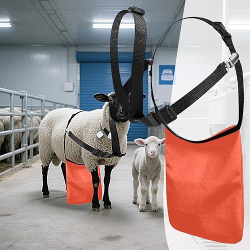 Goat Apron Anti Breeding, Adjustable Sheep Skirt Control Harness for Livestock, Anti Mating Protector for Goats Rams Sheep, Durable Farm Breeding Control Gear for Pasture Livestock Management