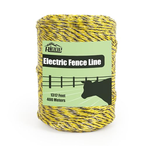 RIOOP Electric Fence Wire Polywire 1312 Feet/400 Meters - size: 1312 Feet/400 Meters