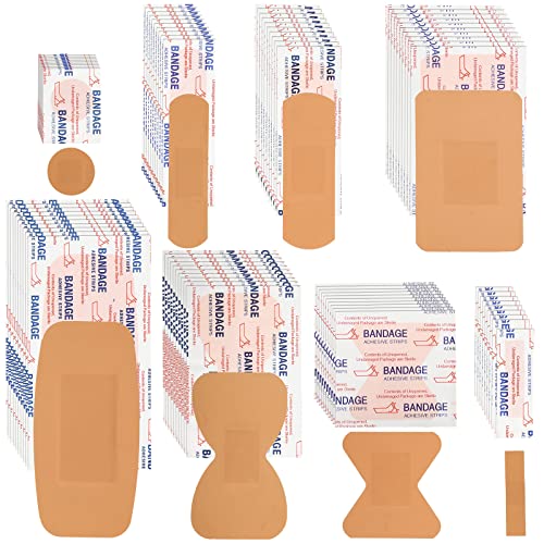 Lounsweer 720 Pcs Variety Assorted Bandage Bulk First Aid Refill Supplies - style: Multi Styles
