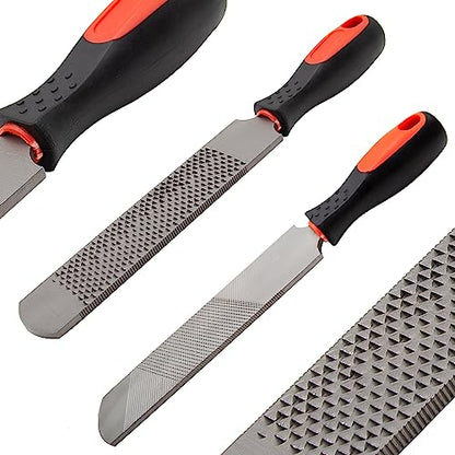 MDEOOSKY 12.5 Inches Horseshoe File, Horseshoe File with Rubber Handle, Double-Sided Hoof Rasp File, Farrier Supplies Tool for Repair Horse Hooves, Goat Hooves, Cow Hooves and Wood Working