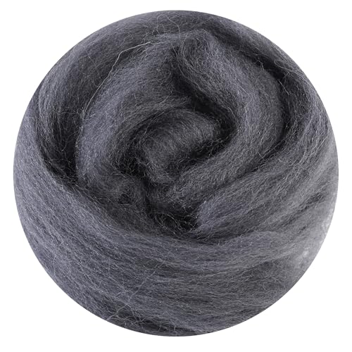 There are 170 Colors and 9 Shades Available This Woollen Yarn is Made of 100% Pure Wool Weighs 3.53oz(100 g) and issuitableformediumtolargeDIYneedlefeltingprojects (Black White Tones, A2) - color: A2, style: Black white tones