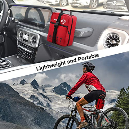 VRIEXSD 400 Piece Large First Aid Kit for Home, Car, Travel, Camping,Sports