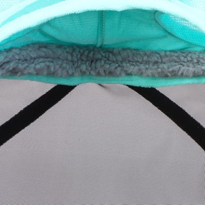 Harrison Howard CareMaster Pro Luminous Horse Fly Mask Large Eye Space Full Face Standard with Nose No Ears Summer Mint M - color: Summer Mint, size: M