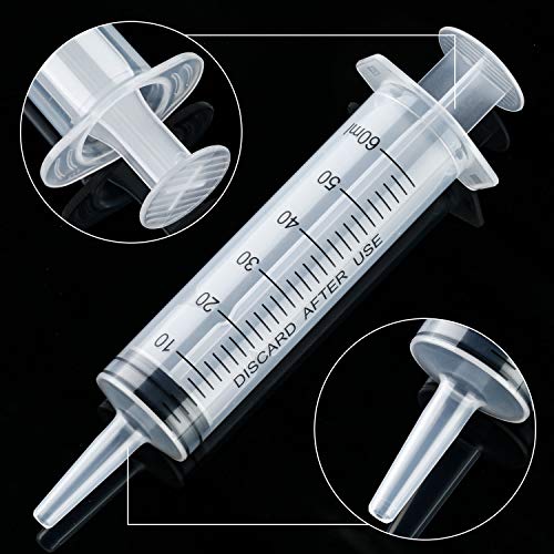 Boao 10 Pack Plastic Syringes Without Needle for Epoxy Resin,60 Ml - size: 60 ML