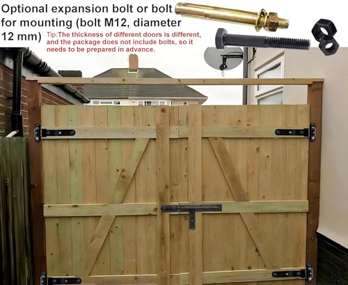 13" Heavy Duty Gate Hinges,900 Lbs Capacity,180° or 90° Smooth Open - size: Large