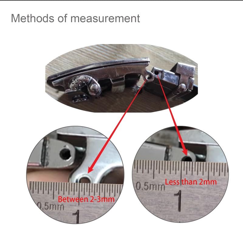 Belt Buckle Pins,Edge Rivet,Screws for Repair Men Sliding Automatic Buckle Accessories Set of 12 Pieces - color: Black