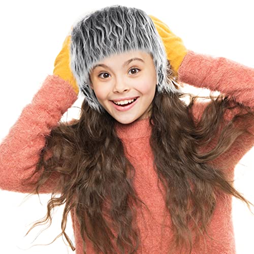 Tatuo 2 X 100 Inch Gray Fake Fur Fabric for Crafts Sewing DIY - color: Gray, size: 2 x 100 Inch