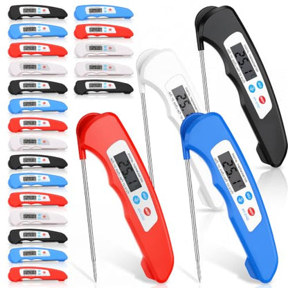 Konohan 20 Pcs Digital Meat Thermometer for Cooking Instant Read Waterproof
