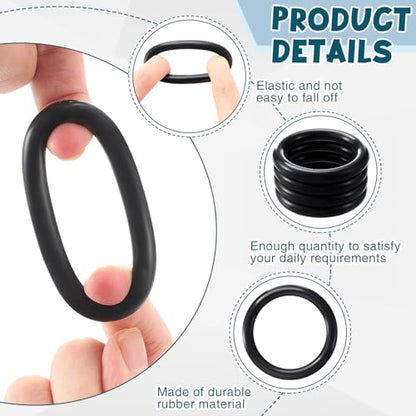 Soulchen 10 Pack Peacock Stirrup Safety Rings, Non-slip Rubber O-rings