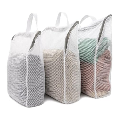 Mesh Laundry Bags 3-Pack for Delicates, Large/Medium/Small