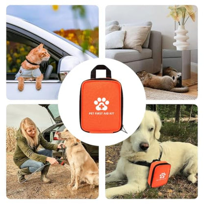 Pet First Aid Kit - Pocket Emergency Pack, Travel & Outdoor, 11 Tools