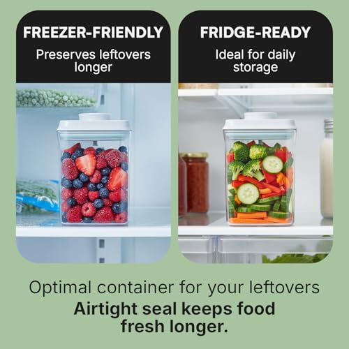 Bop Top Airtight Food Storage Containers | Pop-Top Lid | Multi-Pack - color: Set of 2