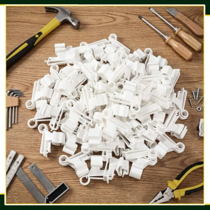 Pangda 60 Pack T Post Insulators Electric Fence for Farm Polytape, White - color: White