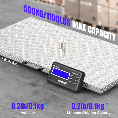 Precision Livestock Scale,1100lb×0.2lb Large Dog Scale (40.7"×20.9") - size: 40.7"×21"