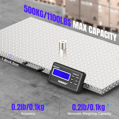 Precision Livestock Scale,1100lb×0.2lb Large Dog Scale (40.7"×20.9") - size: 40.7"×21"